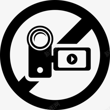 禁止胶卷照相机禁止图标图标