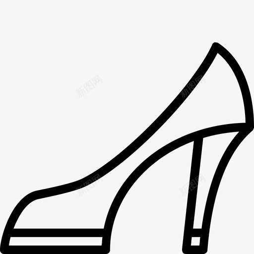 采购产品高跟鞋高跟鞋鞋具图标svg_新图网 https://ixintu.com 女装轮廓系列 细高跟鞋 采购产品高跟鞋 鞋具 高跟鞋