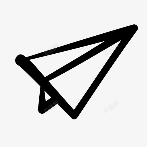 纸飞机涂鸦电子邮件发送图标svg_新图网 https://ixintu.com 涂鸦 涂鸦通信 电子邮件发送 纸飞机