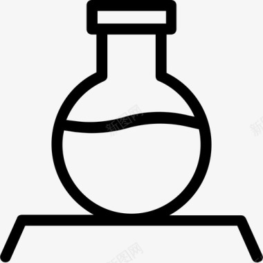 实验室研究锥形瓶实验室实验图标图标