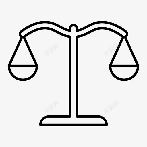 规模平衡判断图标svg_新图网 https://ixintu.com 公正 判断 平衡 教育 法律 规模