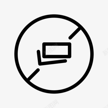 禁止现金禁止货币图标图标
