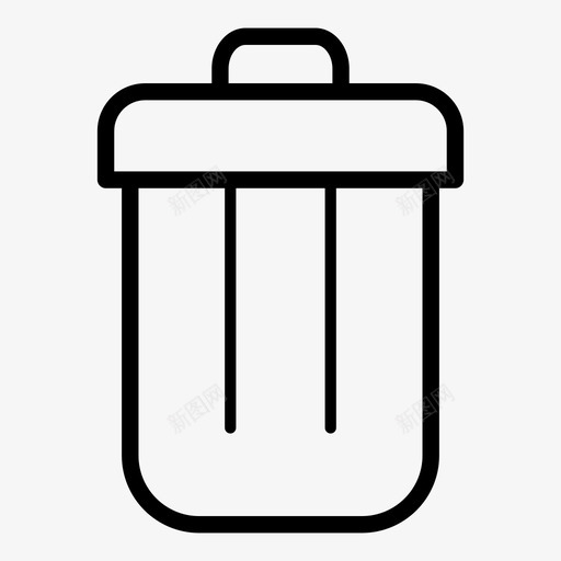 垃圾桶删除移除图标svg_新图网 https://ixintu.com 删除 垃圾桶 电脑 移除
