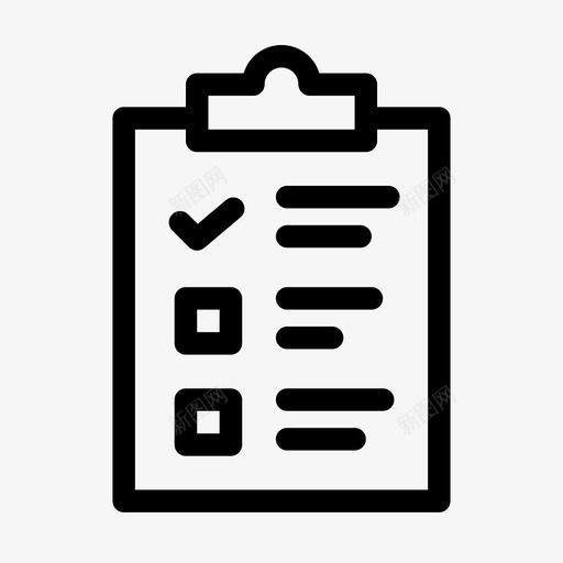 清单剪贴板计划图标svg_新图网 https://ixintu.com 剪贴板 待办事项 清单 计划