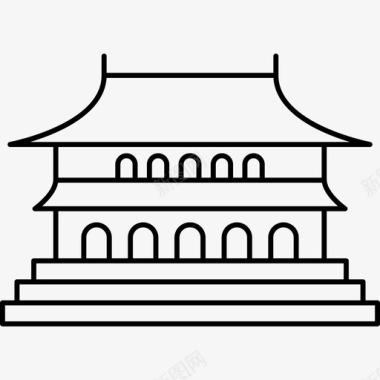 北京太和殿纪念碑纪念碑3座图标图标