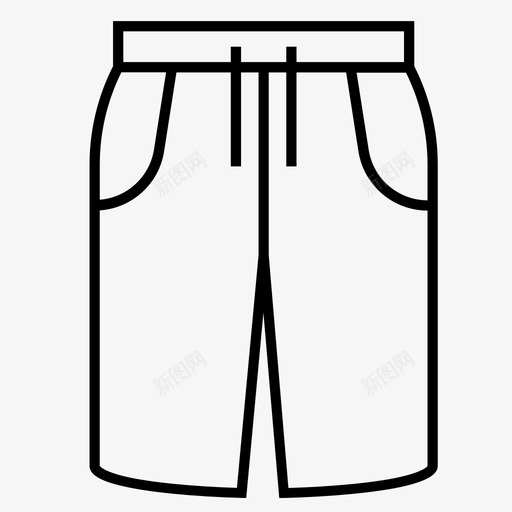 裤子牛仔裤短裤图标svg_新图网 https://ixintu.com 休闲裤 牛仔裤 短裤 裤子 裤子系列
