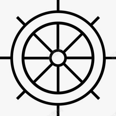 船舵船控制器船轮图标图标
