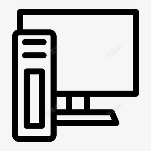 台式机cpu服务器图标svg_新图网 https://ixintu.com cpu 台式机 工作站 服务器