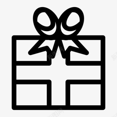 礼品盒聚会礼物图标图标