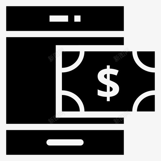 电话金融移动图标svg_新图网 https://ixintu.com 支付 智能手机 电话 移动 移动电话 金融 银行金融字形图标