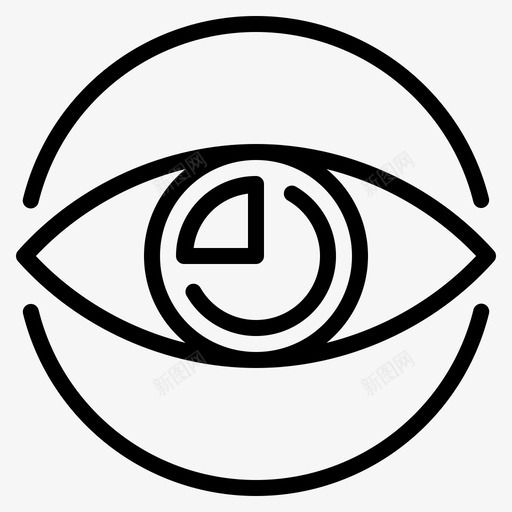 转换眼睛市场图标svg_新图网 https://ixintu.com 市场 搜索引擎优化 眼睛 研究 管理 转换