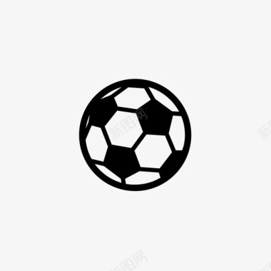 足球运动运动球图标图标