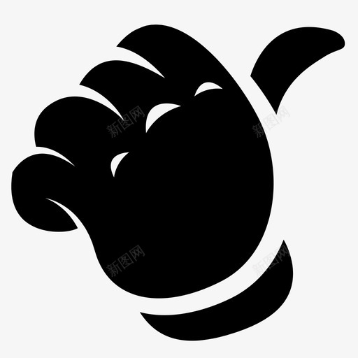 竖起大拇指卡通绘画图标svg_新图网 https://ixintu.com 卡通 手 手势 竖起大拇指 绘画