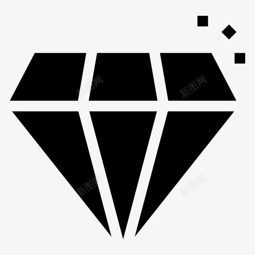钻石水晶金融图标svg_新图网 https://ixintu.com 戒指 水晶 珠宝 质量 金融 钻石 银行金融符号图标