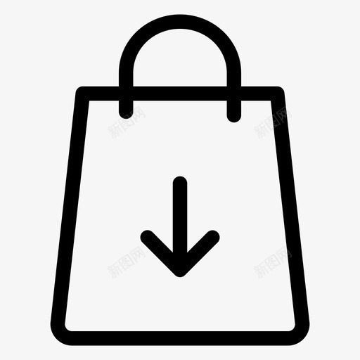 包钱包购物袋图标svg_新图网 https://ixintu.com 中号 包下载 购物袋 钱包