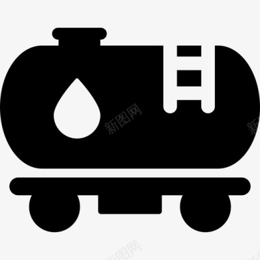 火车罐车运输工业图标图标