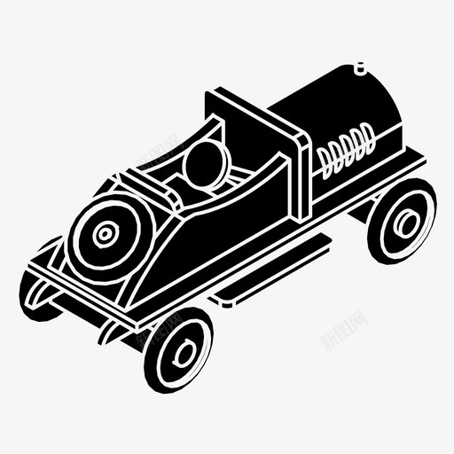 玩具车游戏比赛图标svg_新图网 https://ixintu.com 复古 比赛 游戏 玩具车 赛车