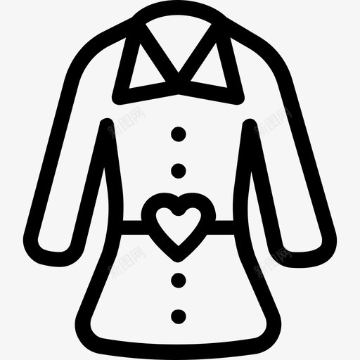 羊毛外套开衫礼服外套图标svg_新图网 https://ixintu.com 开衫 正式外套 爱情和婚礼系列图标 礼服外套 羊毛外套