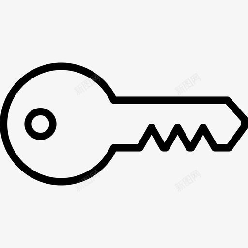 密钥访问锁图标svg_新图网 https://ixintu.com 安全 密码 密钥 接口元素行 访问 锁