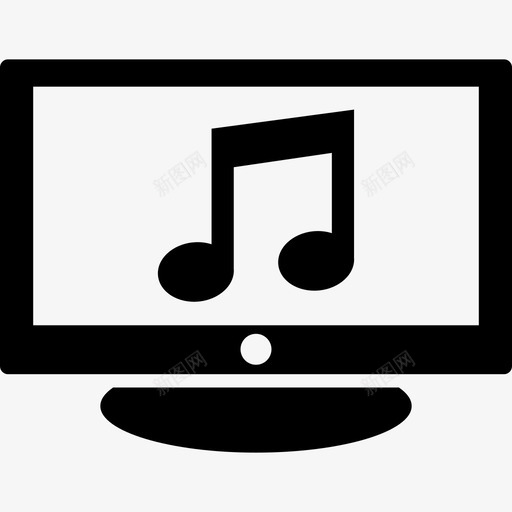 智能电视音乐播放列表声音图标svg_新图网 https://ixintu.com 声音 播放列表 智能电视音乐
