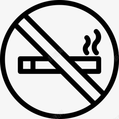 禁止吸烟香烟戒烟图标图标