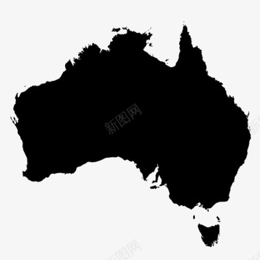 澳大利亚大陆岛屿图标图标