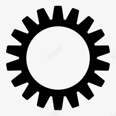 齿轮机械维修工具图标图标