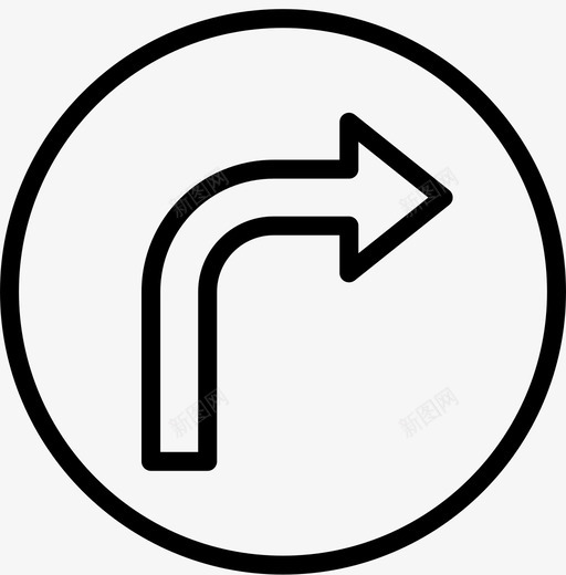 方向指示灯标志交通标志图标svg_新图网 https://ixintu.com 交通标志 交通标志轮廓 方向指示灯 标志