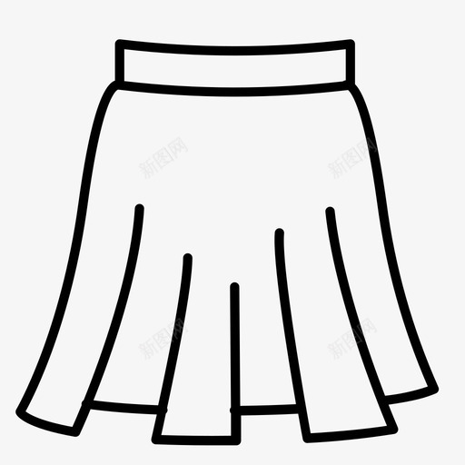 裙子衣服女士图标svg_新图网 https://ixintu.com 女士 女装 衣服 裙子 连衣裙3个系列