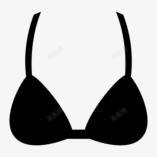 比基尼上衣海滩胸罩图标svg_新图网 https://ixintu.com 假期 夏季 比基尼上衣 海滩 胸罩 配件和衣服