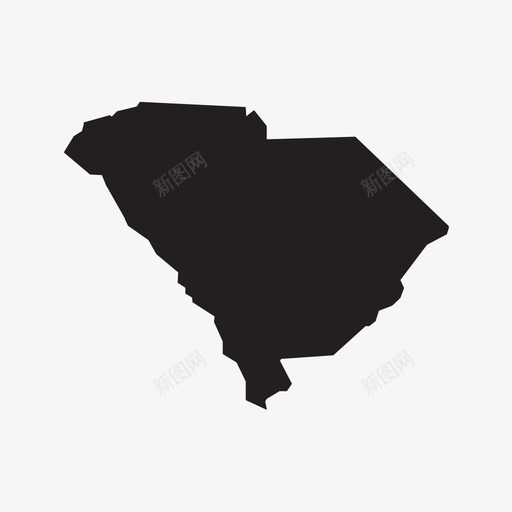 南卡罗来纳州地图州图标svg_新图网 https://ixintu.com 南卡罗来纳州 地图 州