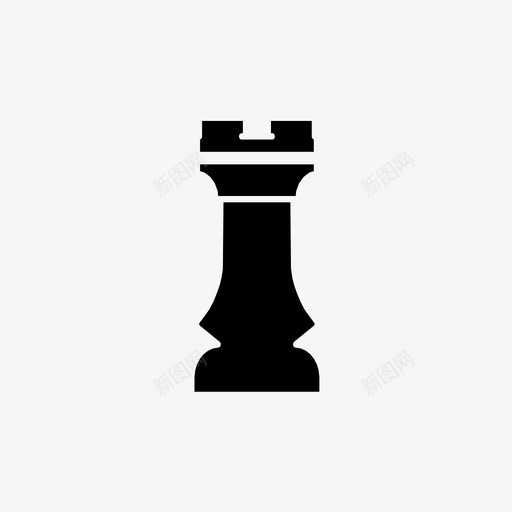 黑车象棋棋子图标svg_新图网 https://ixintu.com 战术 桌上游戏 棋子 策略 象棋 黑车
