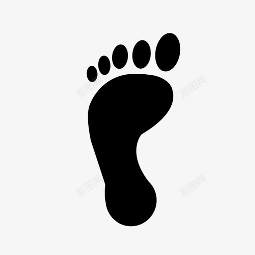 脚印人类脚印踪迹图标svg_新图网 https://ixintu.com 人类脚印 脚印 踪迹