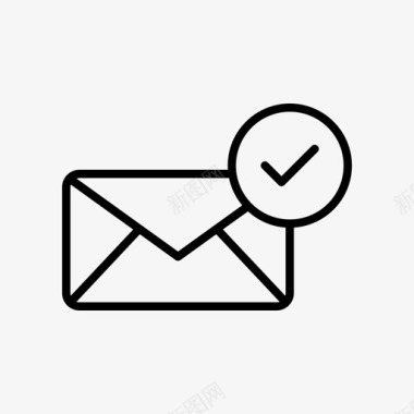 接受邮件信封信件图标图标