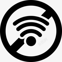 禁止WIFI没有wifi禁止信号图标高清图片