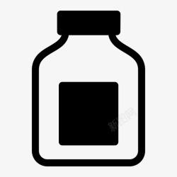 有孔的玻璃图片罐子瓶子容器图标高清图片