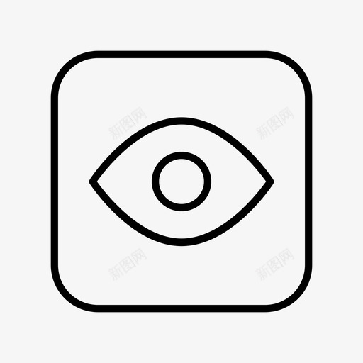 眼睛视力用户界面图标svg_新图网 https://ixintu.com 用户界面 眼睛 视力 视觉