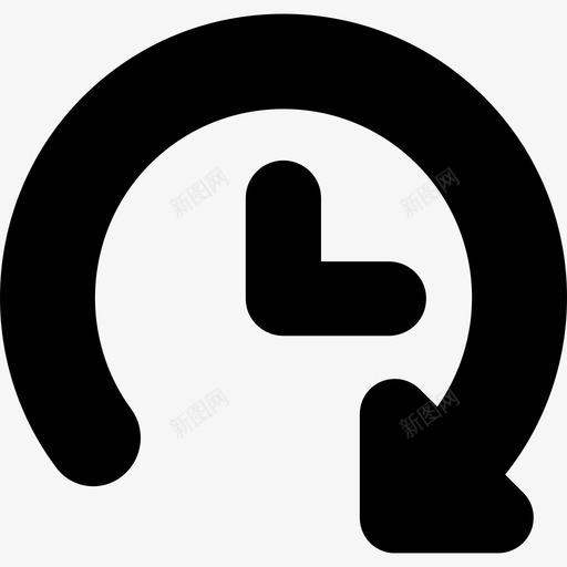 带箭头的计时器接口准时图标svg_新图网 https://ixintu.com 准时 带箭头的计时器 接口