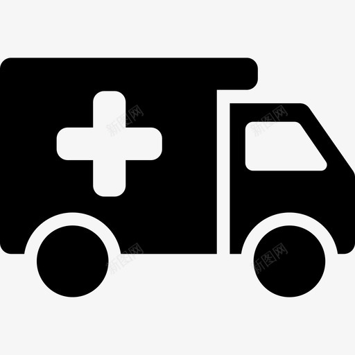 救护车运输在医院里图标svg_新图网 https://ixintu.com 在医院里 救护车 运输