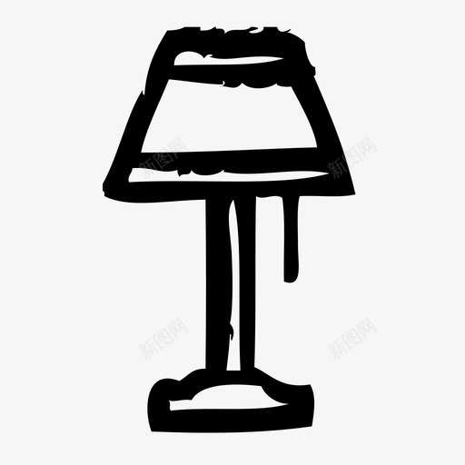 灯具设备家具图标svg_新图网 https://ixintu.com 客房 室内 家具 家居 灯具 草图 设备