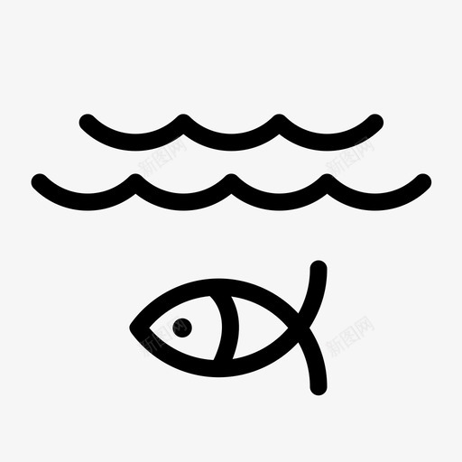 能源环境鱼类图标svg_新图网 https://ixintu.com 水 河源 环境 绿色能源生态 能源 鱼类