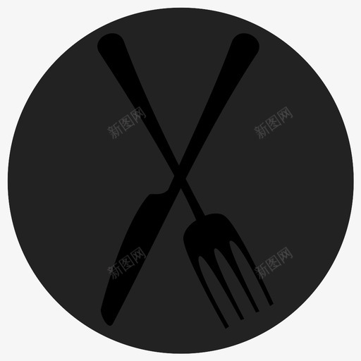 餐厅吃的食物图标svg_新图网 https://ixintu.com 勺子 叉子 吃的 食物 餐厅
