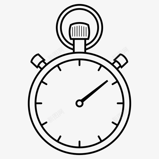 秒表计时器时钟时间图标svg_新图网 https://ixintu.com 时钟时间 秒表 计时器
