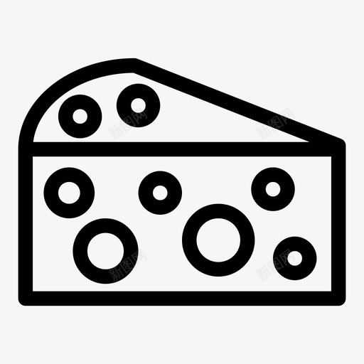 奶酪奶酪片食物图标svg_新图网 https://ixintu.com 图案 奶酪 奶酪片 食物