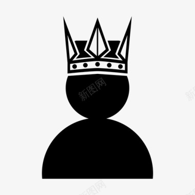 皇冠配件国王图标图标