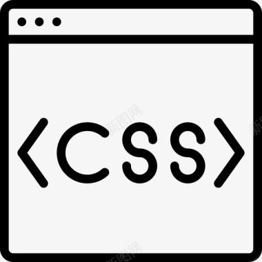 css代码编码开发图标图标