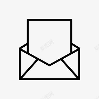 公开信信封邮件图标图标