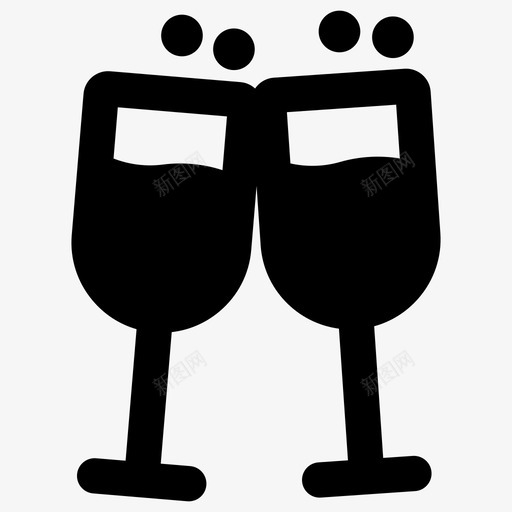 干杯成就香槟图标svg_新图网 https://ixintu.com 干杯 成就 电子商务在线购物 祝贺 祝酒 香槟