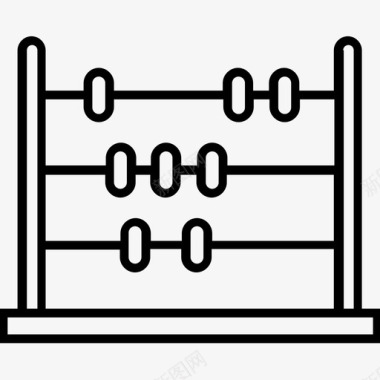 算盘珠子框计算器图标图标