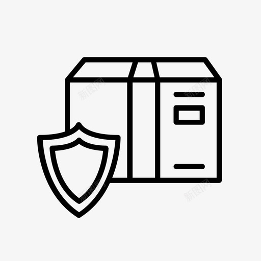包装安全保证交货保护图标svg_新图网 https://ixintu.com 交货 保护 包装安全保证 装运 装运和交付第2部分 防护